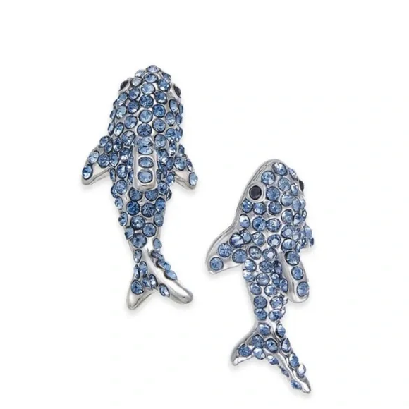 Kate Spade Sparkle Shark Earrings - Picture 2 of 2